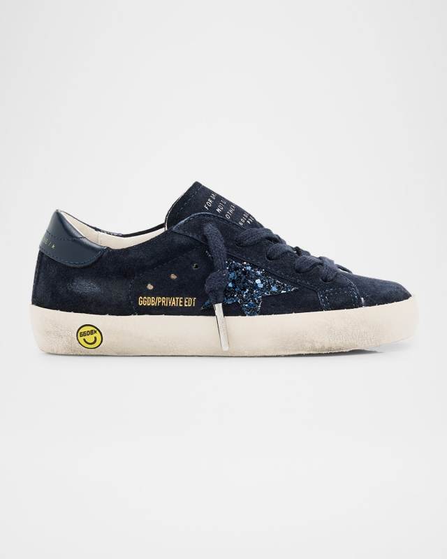 Girl's Exclusive Super Star Glitter Star Low Top Sneakers, Size Toddlers/Kids